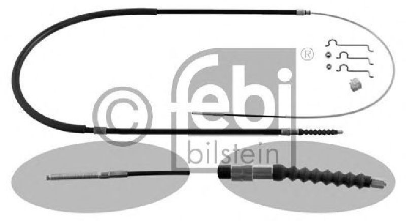 FEBI BILSTEIN 36673 - Cable, parking brake Left Rear