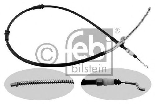 FEBI BILSTEIN 36712 - Cable, parking brake Left Rear | Right Rear VW