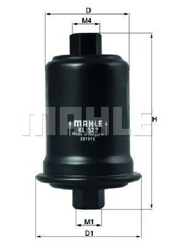 KL 522 KNECHT 70351677 - Fuel filter TOYOTA, HYUNDAI, KIA