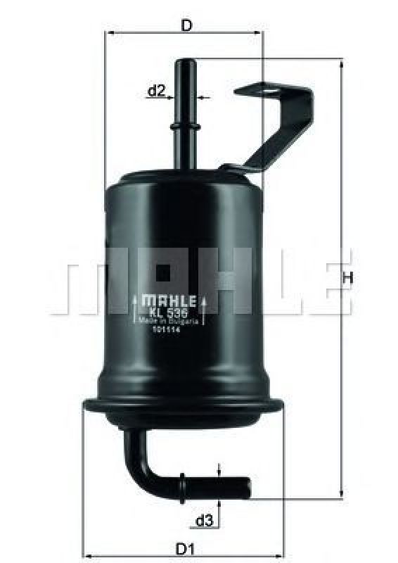 KL 536 KNECHT 70353572 - Fuel filter