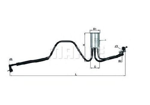 KL 544 KNECHT 70365404 - Fuel filter