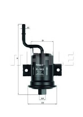 KL 563 KNECHT 70353771 - Fuel filter