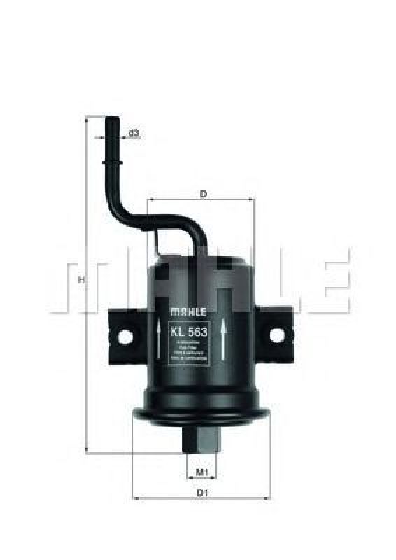 KL 563 KNECHT 70353771 - Fuel filter