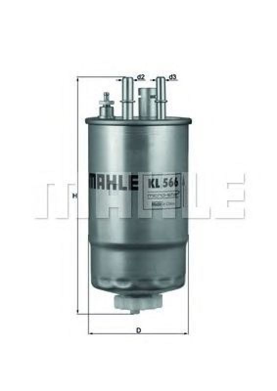 KL 566 KNECHT 70366155 - Fuel filter FIAT, FORD