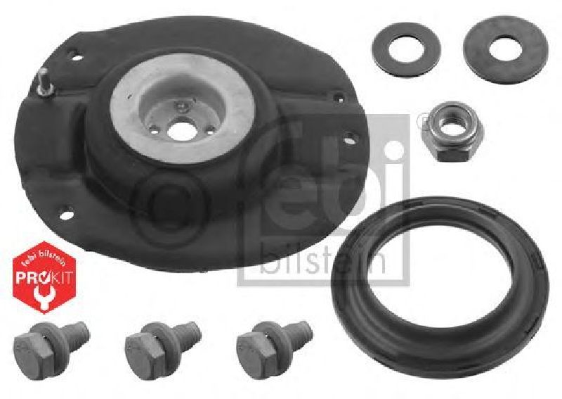 FEBI BILSTEIN 37891 - Repair Kit, suspension strut PROKIT Front Axle Left PEUGEOT