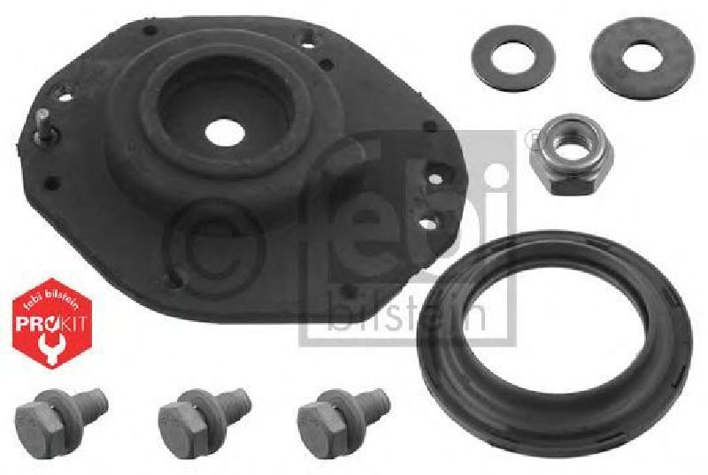 FEBI BILSTEIN 37901 - Repair Kit, suspension strut PROKIT Front Axle left and right CITROËN, PEUGEOT