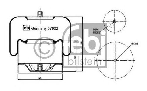 FEBI BILSTEIN 37902 - Boot, air suspension MERCEDES-BENZ