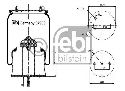 FEBI BILSTEIN 37909 - Boot, air suspension Rear Axle left and right