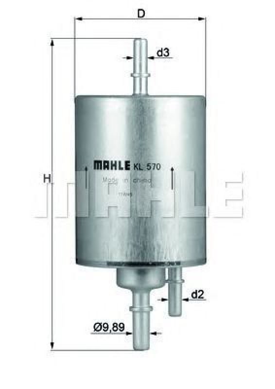 KL 570 KNECHT 70364452 - Fuel filter AUDI
