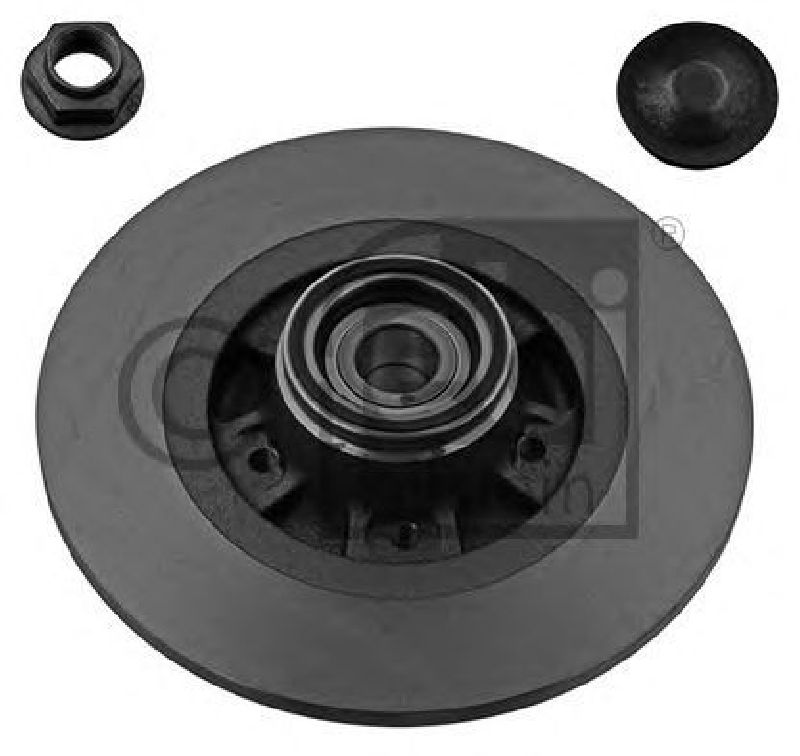 FEBI BILSTEIN 38304 - Brake Disc Rear Axle RENAULT, MERCEDES-BENZ