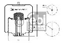 FEBI BILSTEIN 38353 - Boot, air suspension Rear Axle left and right MERCEDES-BENZ