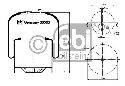 FEBI BILSTEIN 38363 - Boot, air suspension Rear Axle left and right MERCEDES-BENZ