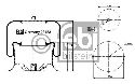 FEBI BILSTEIN 38453 - Boot, air suspension Front Axle left and right MERCEDES-BENZ