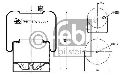 FEBI BILSTEIN 38507 - Boot, air suspension Rear Axle left and right MERCEDES-BENZ