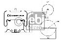 FEBI BILSTEIN 38508 - Boot, air suspension Front Axle left and right MERCEDES-BENZ