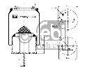 FEBI BILSTEIN 38634 - Boot, air suspension Rear Axle left and right SCANIA