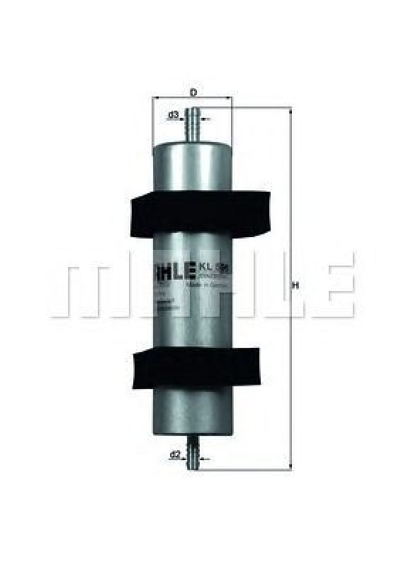 KL 596 KNECHT 70389335 - Fuel filter AUDI