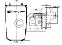 FEBI BILSTEIN 38665 - Boot, air suspension Rear Axle left and right DAF, VOLVO