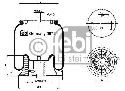 FEBI BILSTEIN 38734 - Boot, air suspension Rear Axle left and right SCANIA