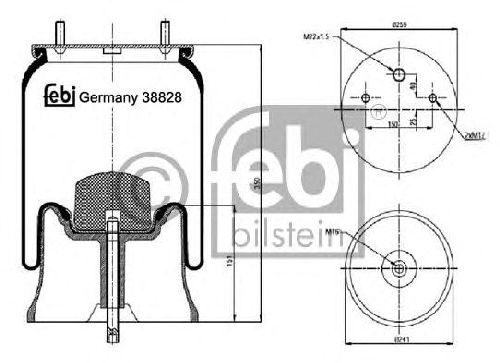 FEBI BILSTEIN 38828 - Boot, air suspension