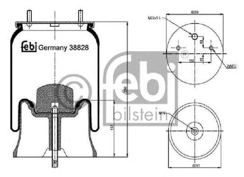 FEBI BILSTEIN 38828 - Boot, air suspension