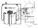 FEBI BILSTEIN 38829 - Boot, air suspension Rear Axle left and right RENAULT TRUCKS, VOLVO