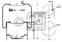 FEBI BILSTEIN 38832 - Boot, air suspension Rear Axle left and right MERCEDES-BENZ