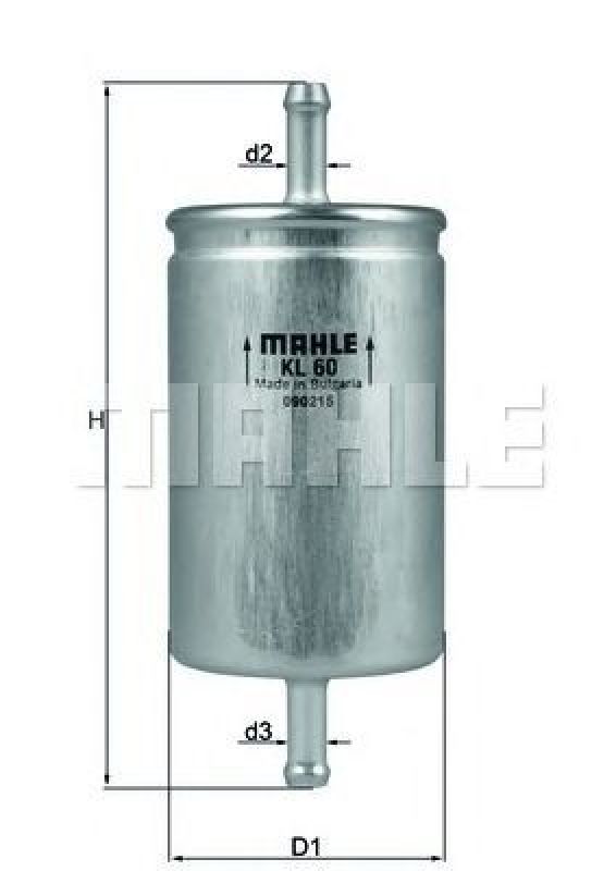 KL 60 KNECHT 76557763 - Fuel filter