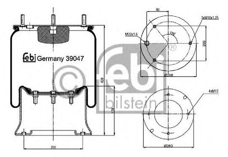 FEBI BILSTEIN 39047 - Boot, air suspension