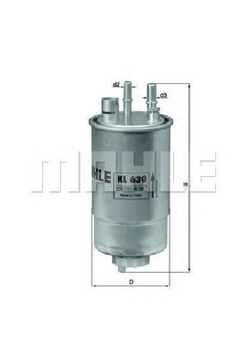 KL 630 KNECHT 70390720 - Fuel filter OPEL, VAUXHALL