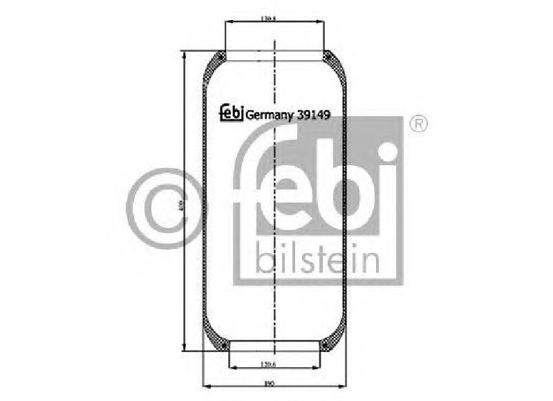 FEBI BILSTEIN 39149 - Boot, air suspension VOLVO