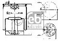 FEBI BILSTEIN 39153 - Boot, air suspension Rear Axle MAN