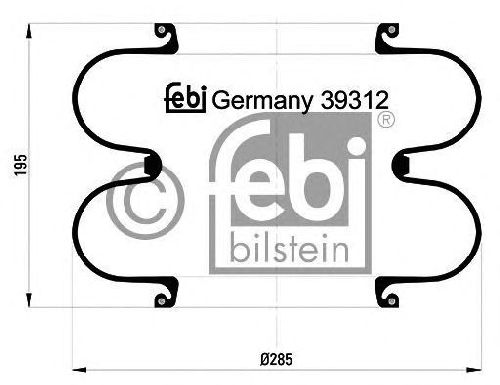 FEBI BILSTEIN 39312 - Boot, air suspension