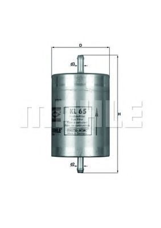 KL 65 KNECHT 78728255 - Fuel filter SSANGYONG, DAEWOO, MERCEDES-BENZ