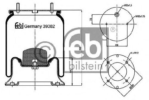 FEBI BILSTEIN 39382 - Boot, air suspension