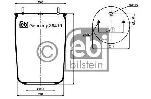 FEBI BILSTEIN 39419 - Boot, air suspension