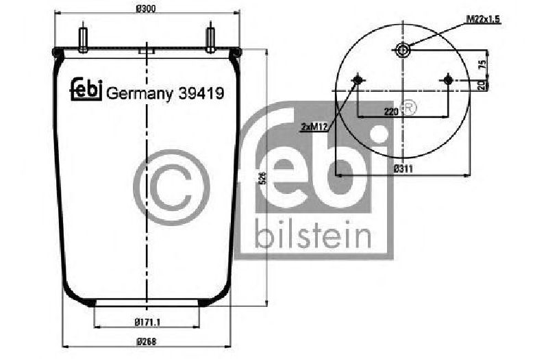 FEBI BILSTEIN 39419 - Boot, air suspension