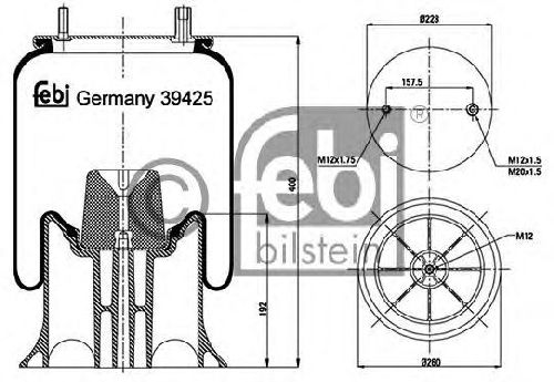 FEBI BILSTEIN 39425 - Boot, air suspension