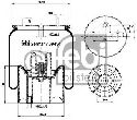 FEBI BILSTEIN 39434 - Boot, air suspension Rear Axle left and right