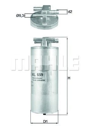 KL 659 KNECHT 70562295 - Fuel filter AUDI