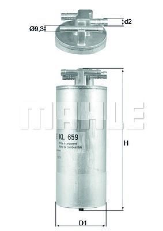 KL 659 KNECHT 70562295 - Fuel filter AUDI