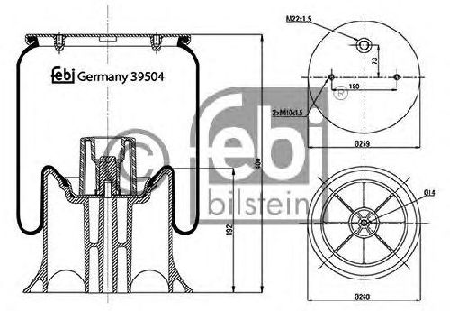 FEBI BILSTEIN 39504 - Boot, air suspension