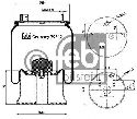 FEBI BILSTEIN 39542 - Boot, air suspension Rear Axle left and right