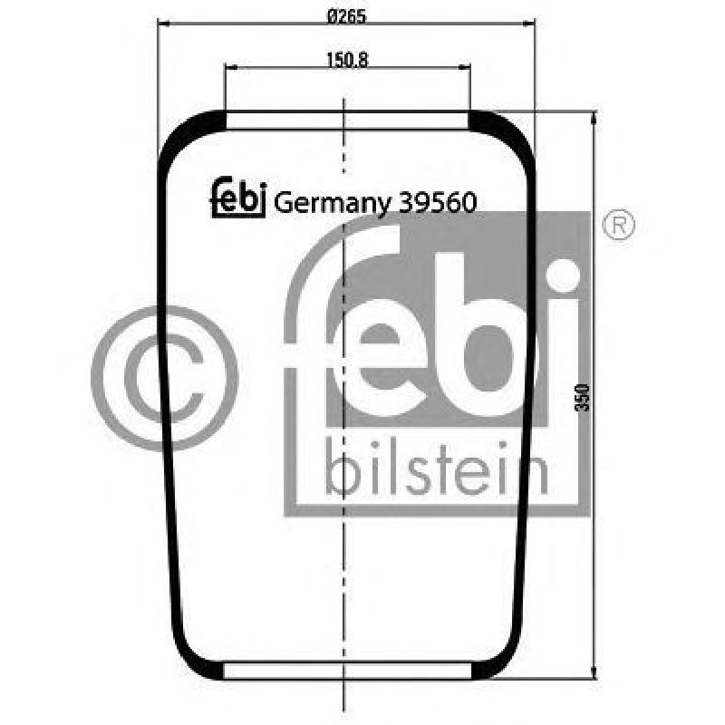 FEBI BILSTEIN 39560 - Boot, air suspension MAN, DAF