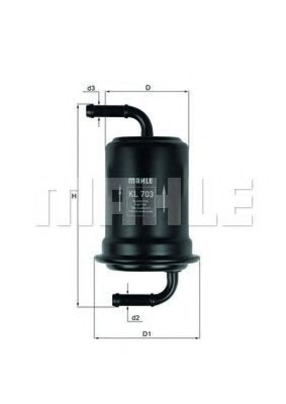 KL 703 KNECHT 70384023 - Fuel filter