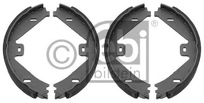 FEBI BILSTEIN 39716 - Brake Shoe Set, parking brake Rear Axle left and right MERCEDES-BENZ