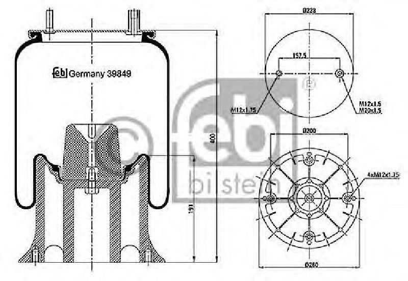 FEBI BILSTEIN 39849 - Boot, air suspension