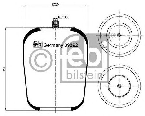 FEBI BILSTEIN 39892 - Boot, air suspension