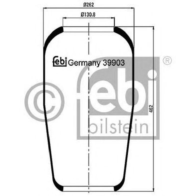 FEBI BILSTEIN 39903 - Boot, air suspension Rear Axle