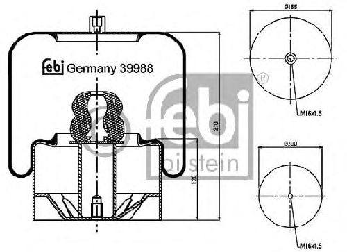 FEBI BILSTEIN 39988 - Boot, air suspension